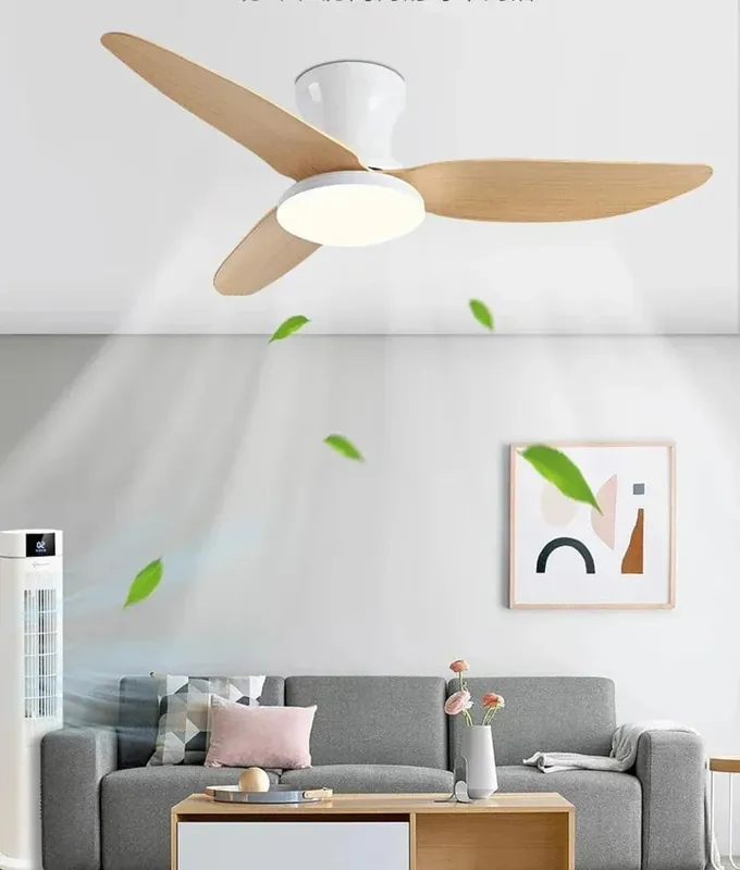 Ventilateurs de plafond modernes à moteur continu avec télécommande - InnovAir Sync