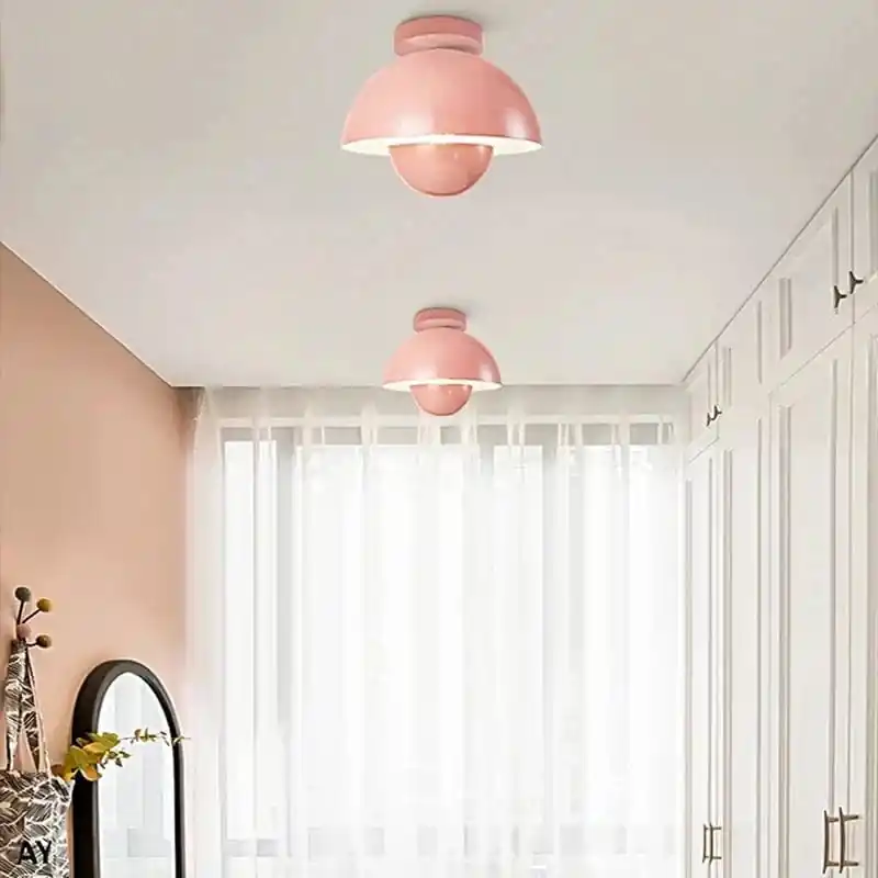 Plafonnier LED Semi-Circulaire Moderne pour Allée, Balcon et Escalier