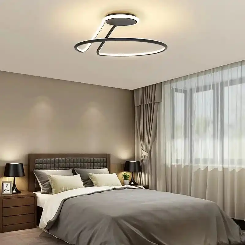Plafonnier LED Minimaliste en Aluminium pour un Éclairage Intérieur Décoratif