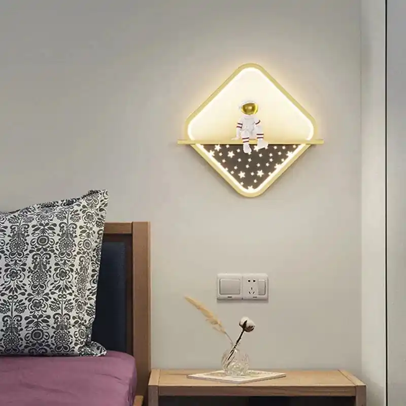 Lampe de chevet Lune Astronaute - Décor Minimaliste Moderne