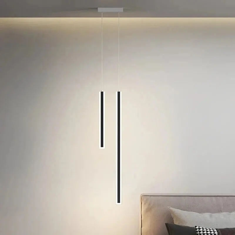 Lustre Nordique Moderne Minimaliste pour Salon et Chambre - Style Épuré