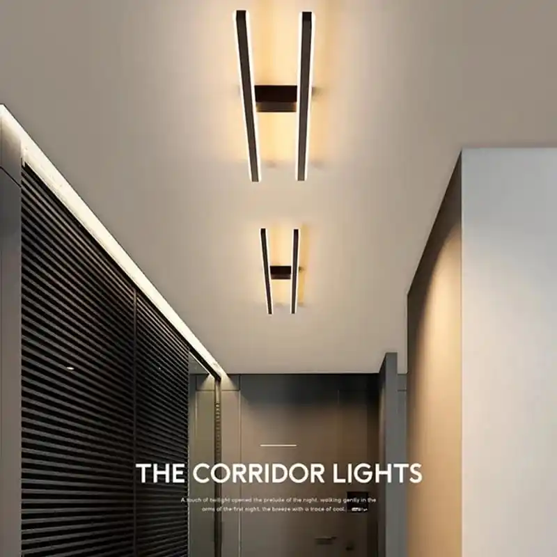 Lustre moderne double tube - Élégance et minimalisme