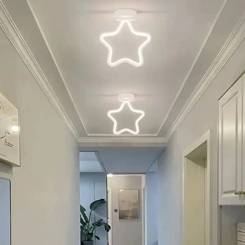 Plafonnier LED Encastré Moderne Étoile pour Allées, Salons et Entrées