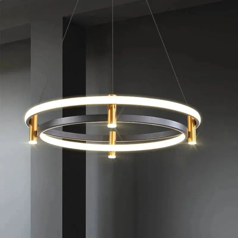 Lustre LED Nordique - Anneau Décoratif Maison
