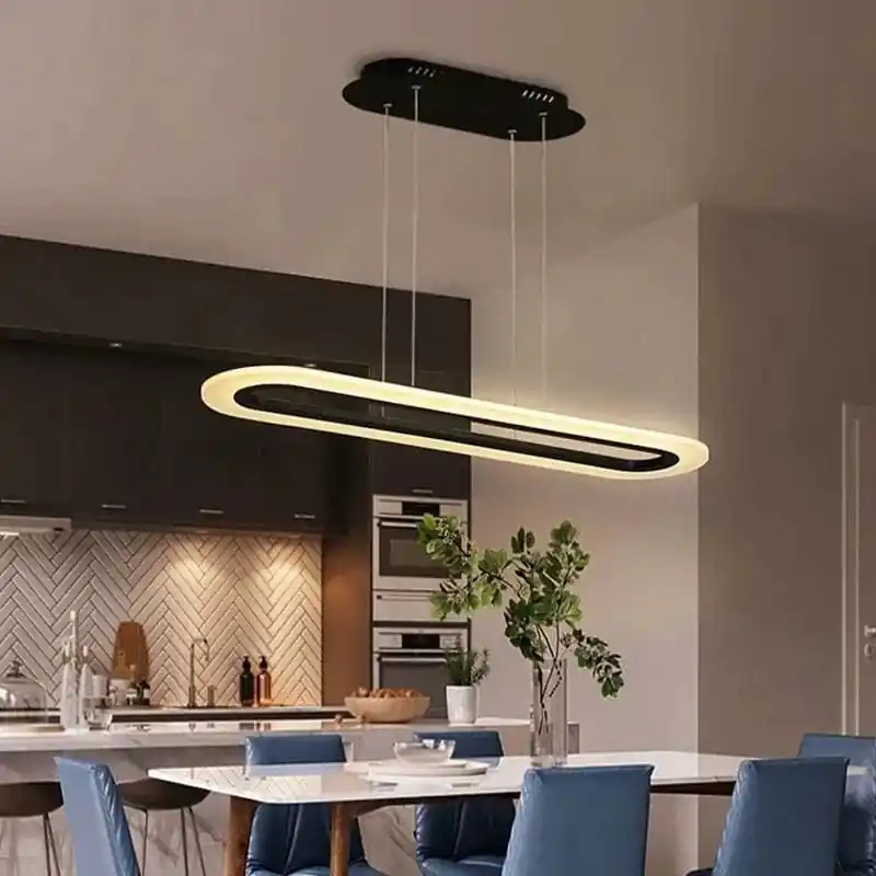 Lustre LED Minimaliste Moderne Réglable - Luminaires Décoratifs de Qualité