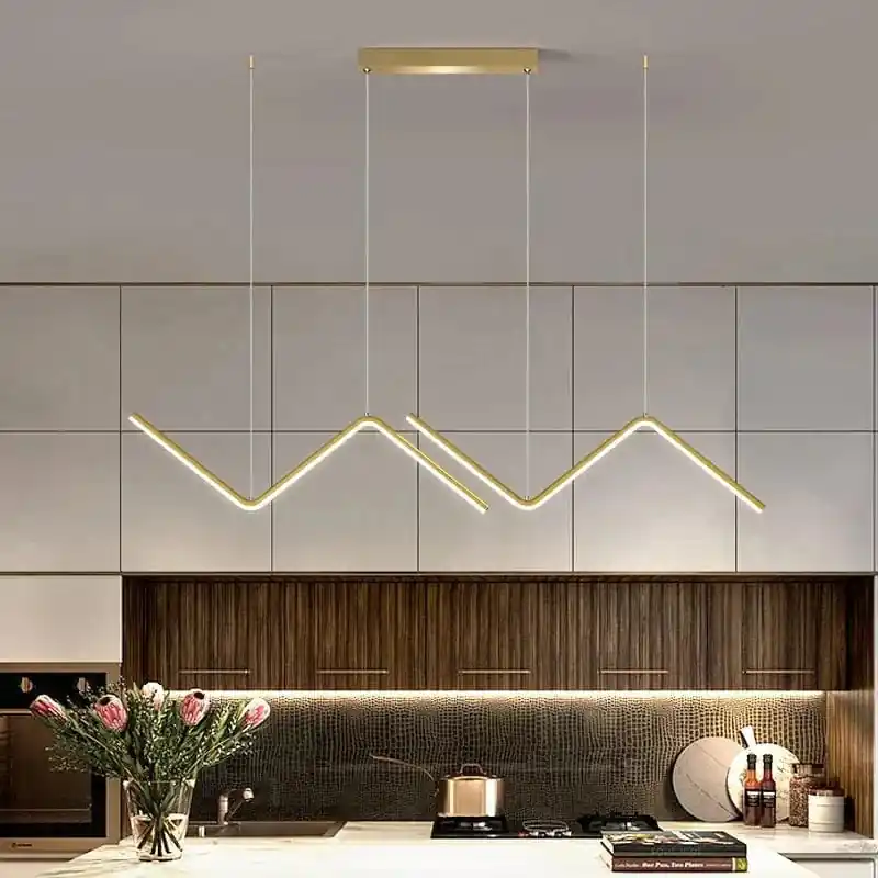 Lampe LED nordique suspendue pour une décoration intérieure illuminée