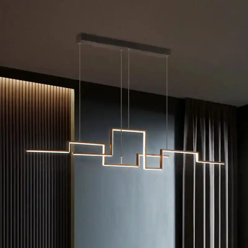Suspensions LED minimalistes modernes ajustables pour décoration intérieure