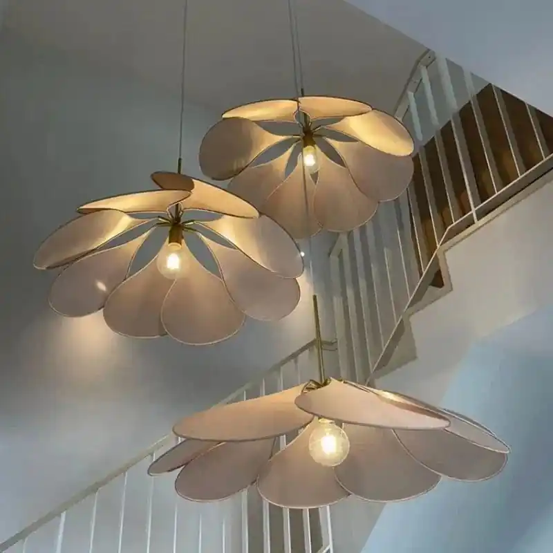 Suspension LED en tissu nordique - Décoration d'intérieur de qualité