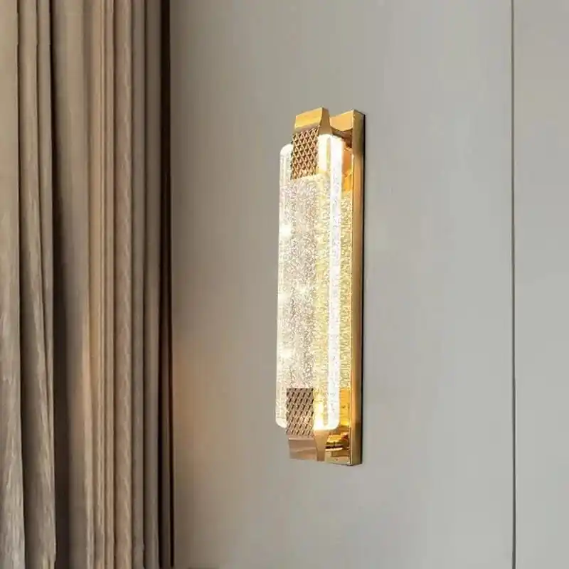 Applique Murale LED Bulle Cristal Luxe Moderne