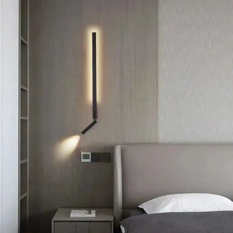 Applique Murale LED Minimaliste Nordique avec Interrupteur pour Lecture
