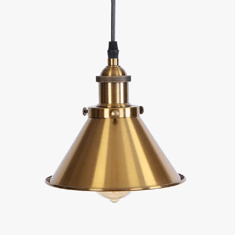 Suspension Industrielle Vintage avec Abat-jour en Fer
