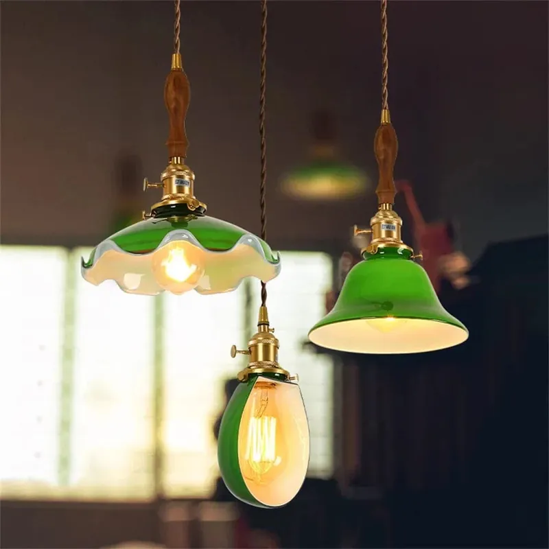 Suspension industrielle vintage en Cuivre et Verre pour Loft Urbain