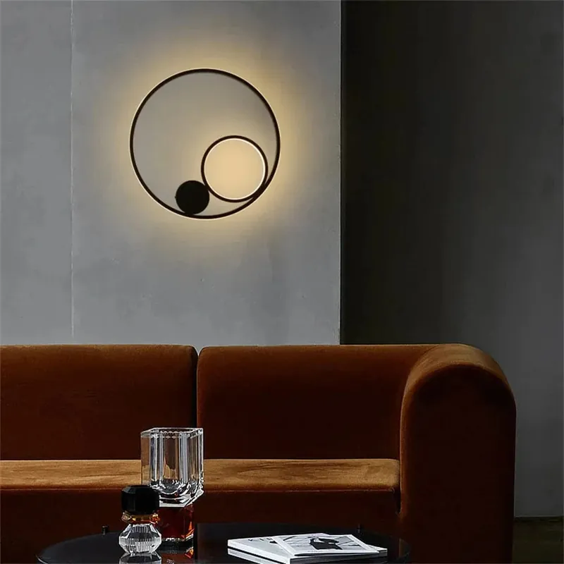 Applique Murale Nordique Moderne LED en Fer Aluminium Acrylique