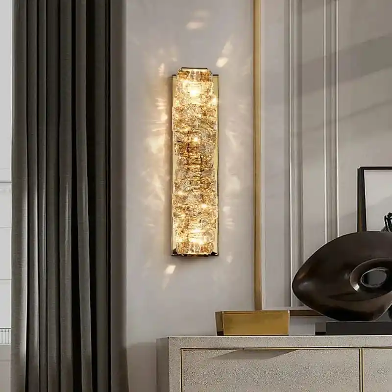 Applique Murale LED de Luxe en Cristal K9 Moderne