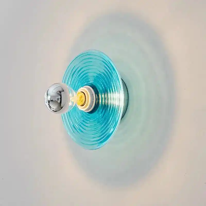 Applique murale design nordique en verre ondulé LED pour une ambiance lumineuse