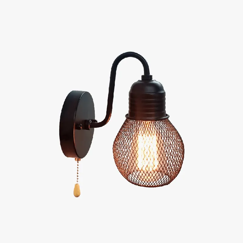 Applique murale rétro loft avec interrupteur - Idéale pour une décoration intérieure tendance
