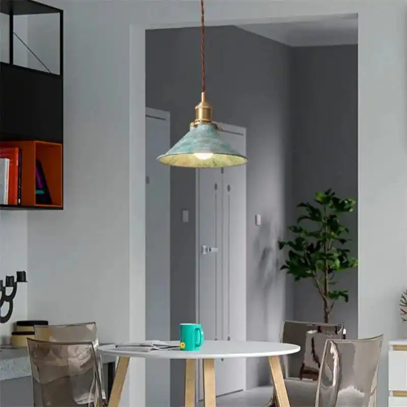 Suspension Loft Vintage Industrielle avec Abat-Jour en Métal