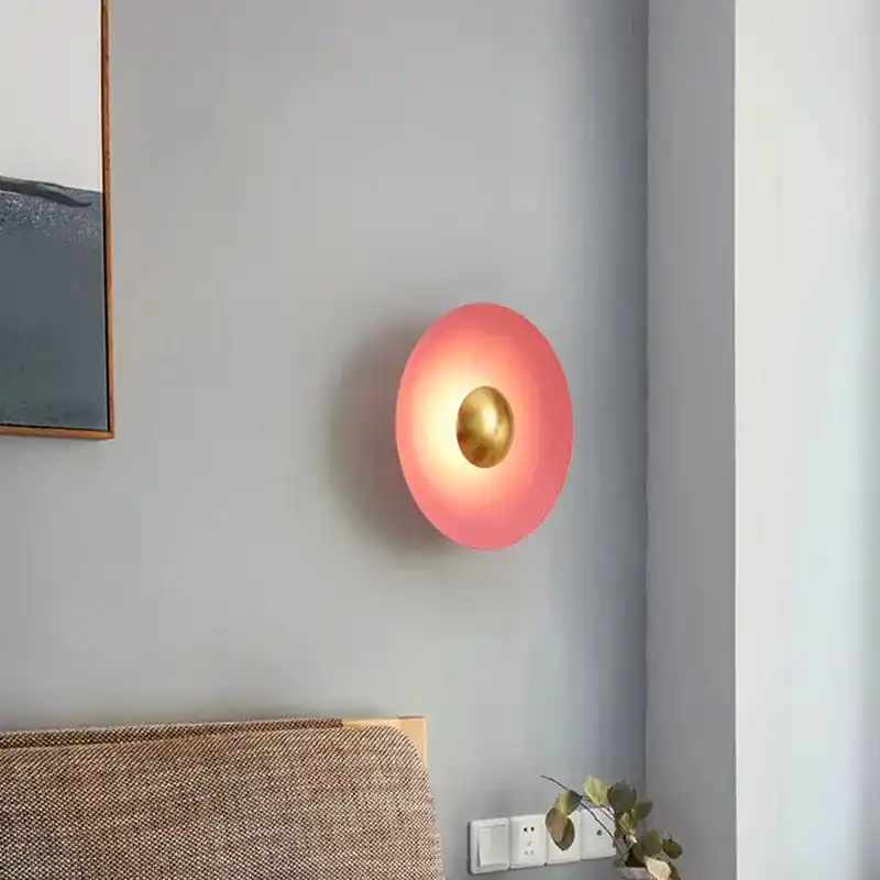 Applique Murale LED de Luxe Ronde pour une Décoration Moderne de Luxe Intérieure.