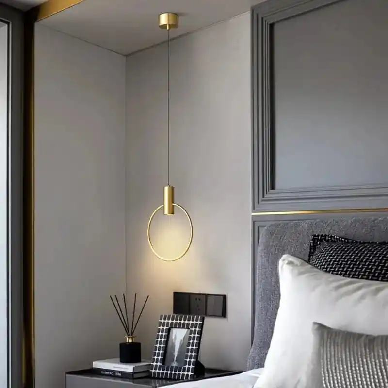 Lustre en laiton avec 3 anneaux et gradation personnalisable