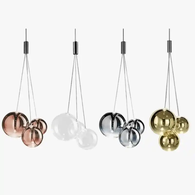Suspension Bulle Ball LED en Verre avec Fil Ajustable - Marque XYZ