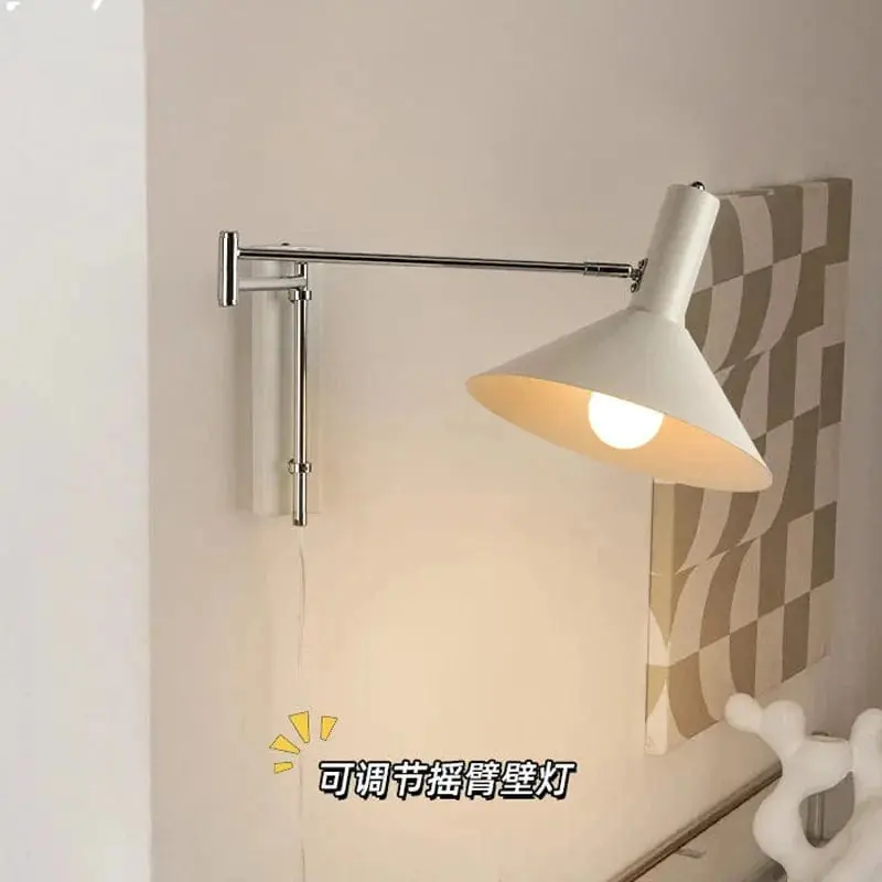 Applique Murale LED Vintage Rotative Pliante pour Hôtel de Luxe