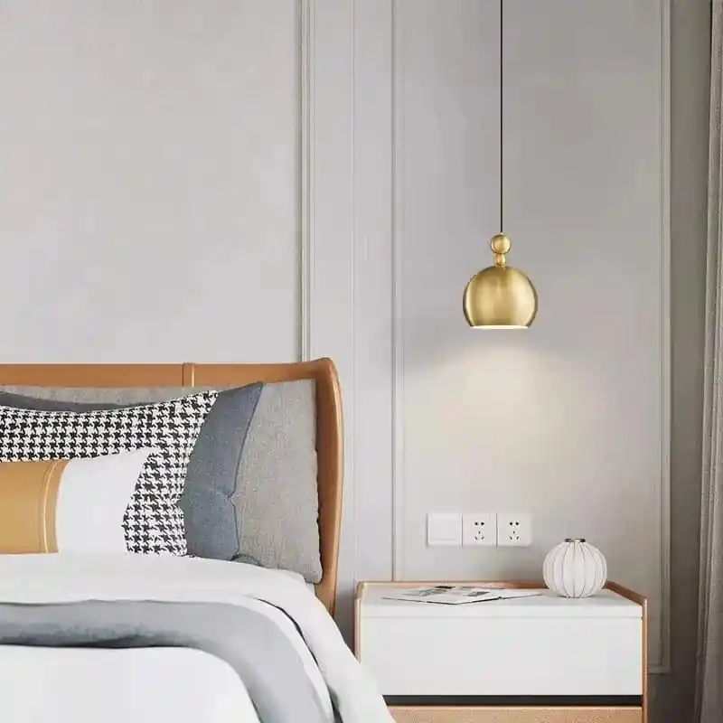 Lampe Suspendue Vintage en Cuivre avec Fil Réglable - Édition Exclusive