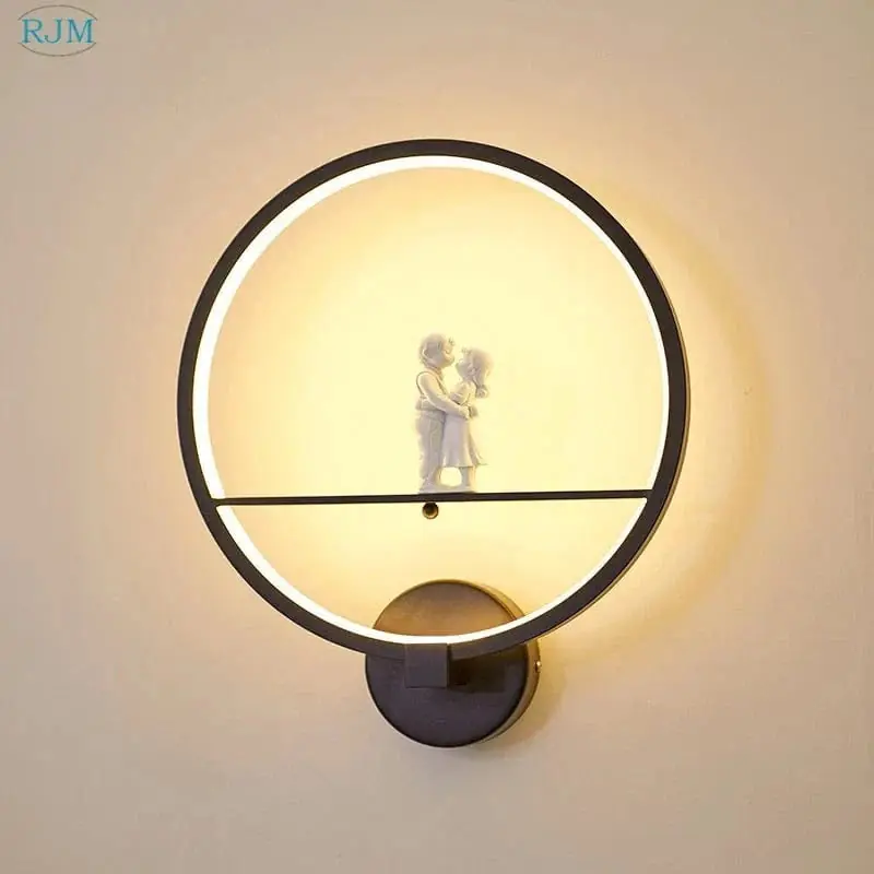 Applique Murale LED Moderne en Fer pour Ambiance Romantique