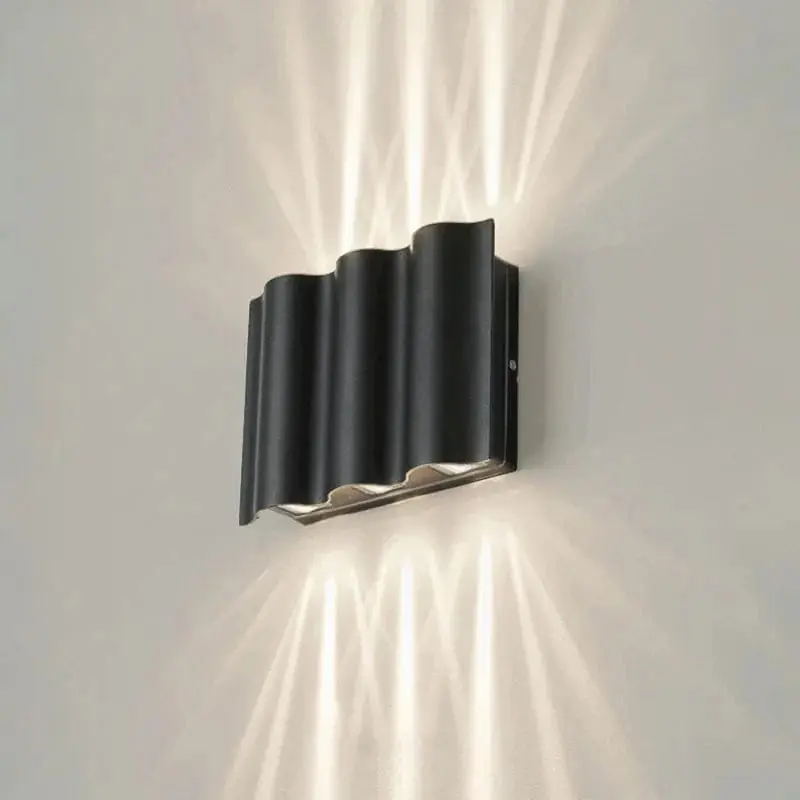 Applique murale LED étanche pour jardin et balcon en aluminium - Luminosité et résistance garantis