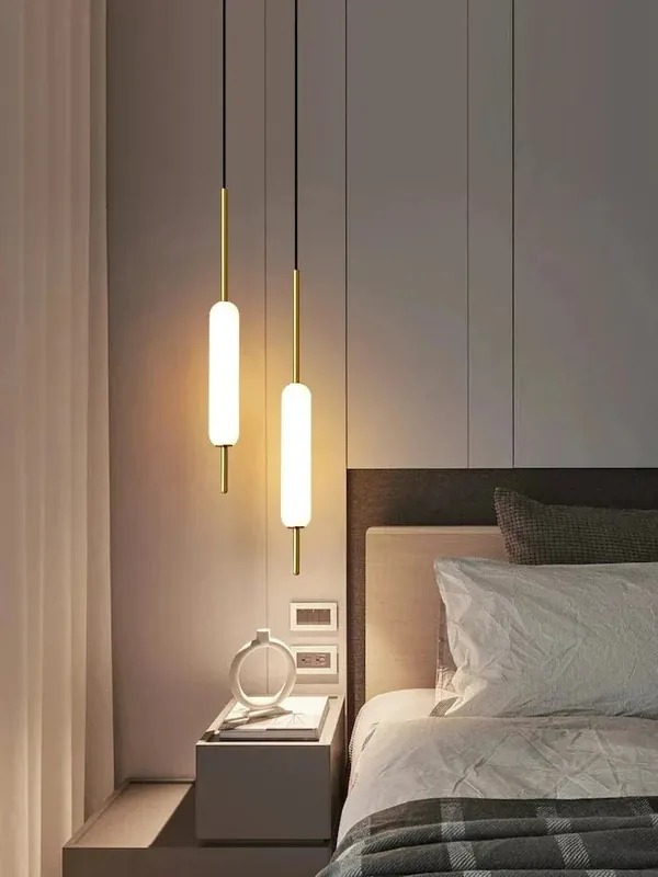 Lampe Suspendue Moderne Nordique en Métal et Verre Double Tête - Luminosité Élégante