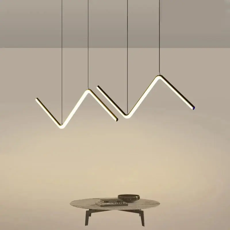 Lustre nordique en suspension LED pour une décoration intérieure élégante