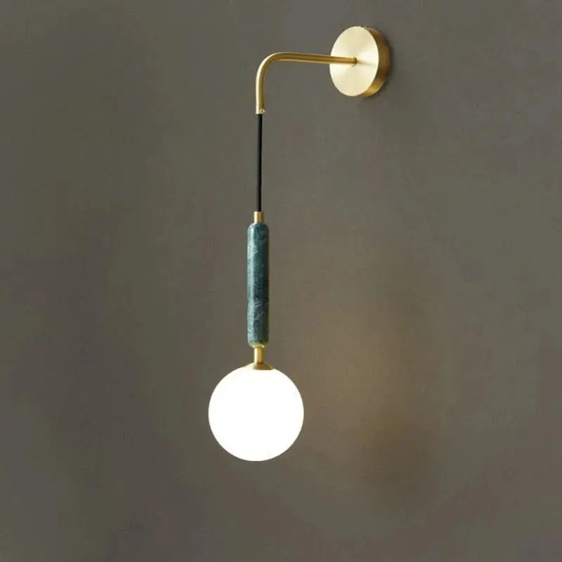 Applique murale LED en marbre nordique design contemporain