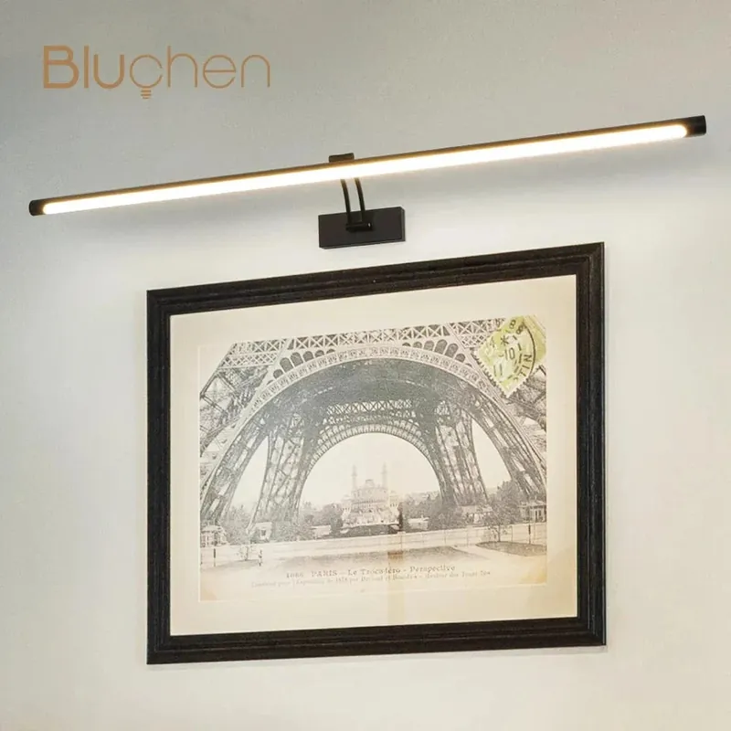 Applique Murale LED Moderne pour Miroir Intérieur - Longue Lumière Brillante