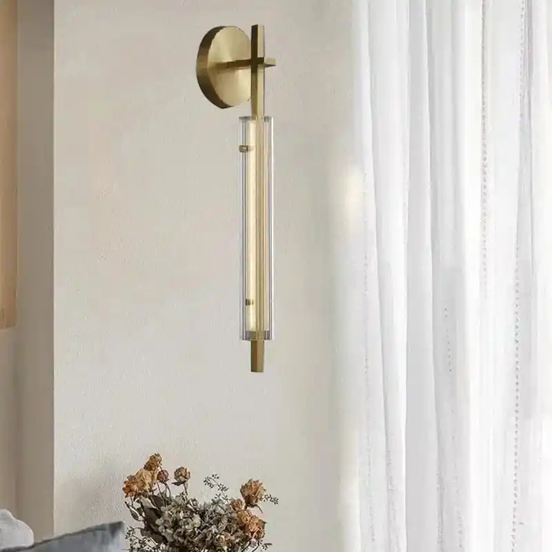 Applique murale minimaliste en cuivre - Nouveau style, livraison directe