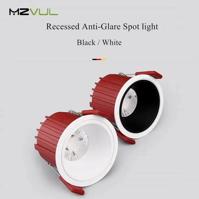 Spot LED en Aluminium Anti-Éblouissement Encastré pour Maison - Éclairage Premium