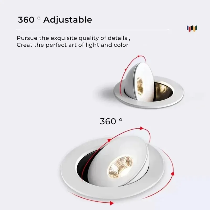Spot LED Encastrable Brillant pour Intérieur