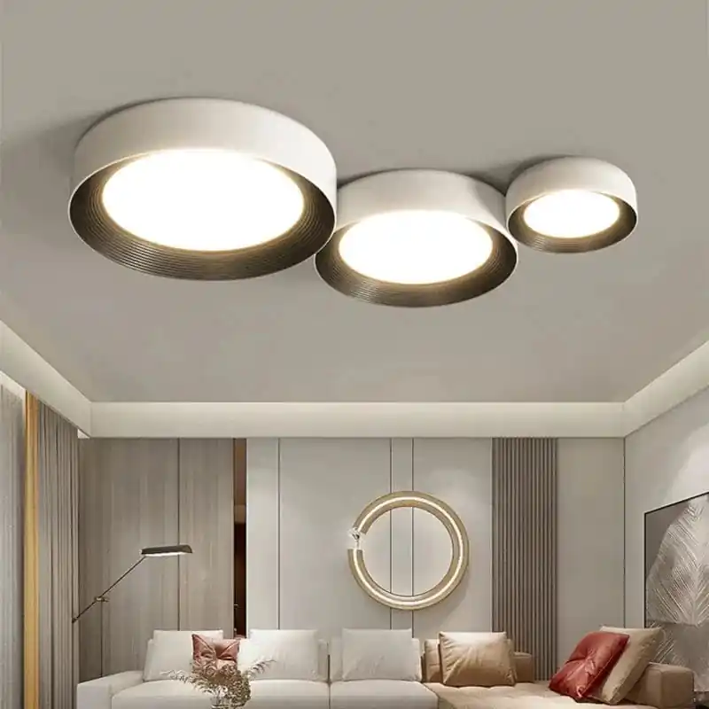 Lustre Nordique Qiyimei : Éclairage Intérieur Lumière Circulaire