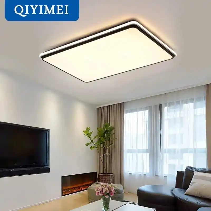 Plafonnier Moderne à LEDs avec Télécommande et Gradation Intelligente
