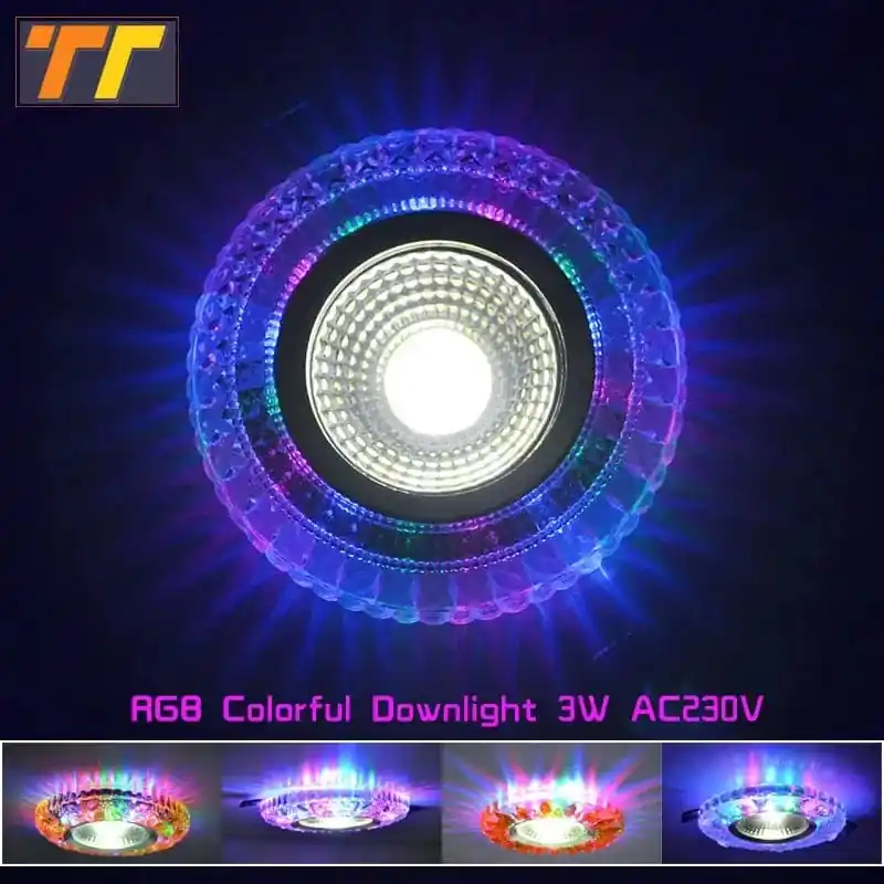 Plafonnier magique LED Downlight Cob Arc-en-ciel RGB