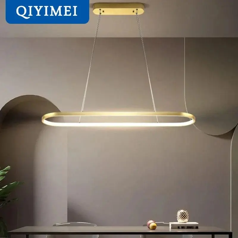 Suspension LED moderne rectangulaire avec télécommande - Lampara Tech