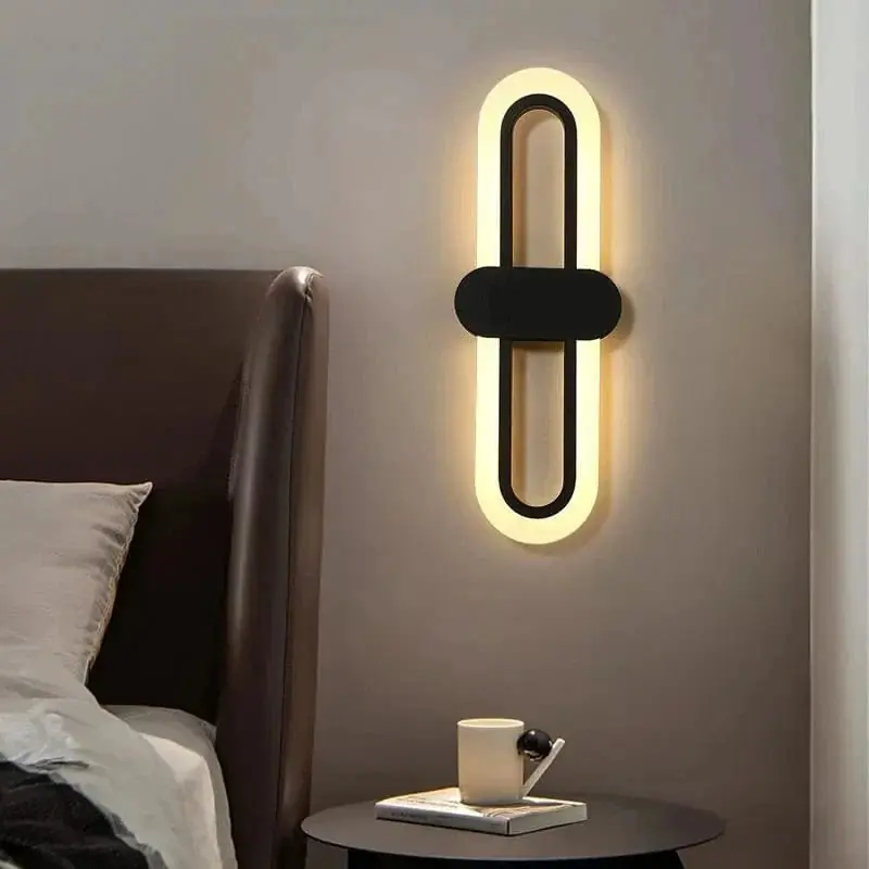 Lampe ovale en acrylique LED pour une décoration tendance