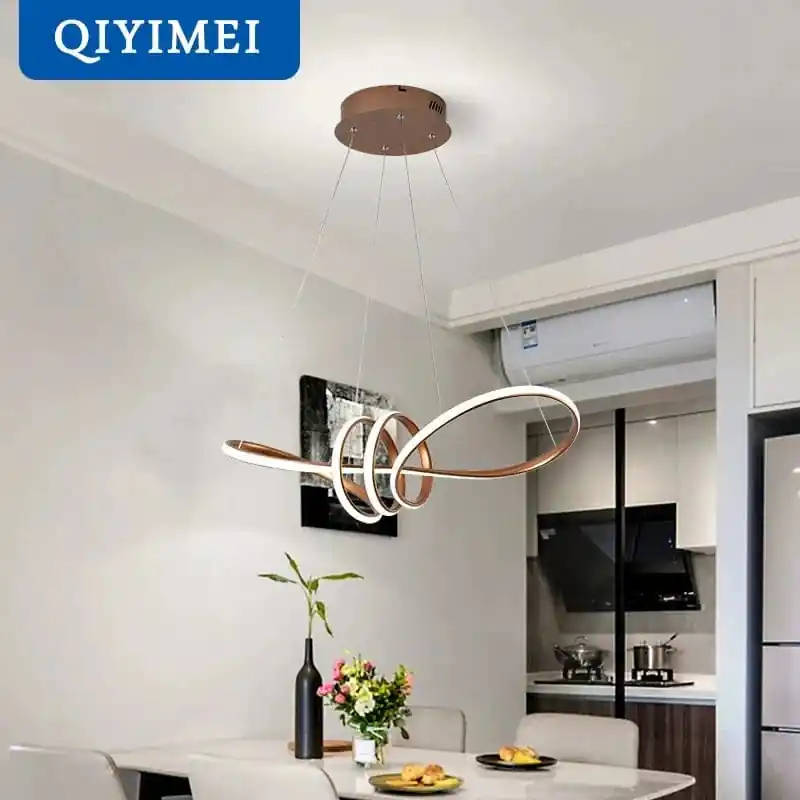 Lampe suspendue LED Moderne avec Télécommande Luminaria Avize - Éclairage Intelligente