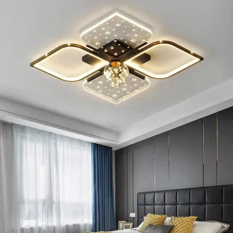 Lustre LED Modern Starry Sky Grass Blades Interior Lightning