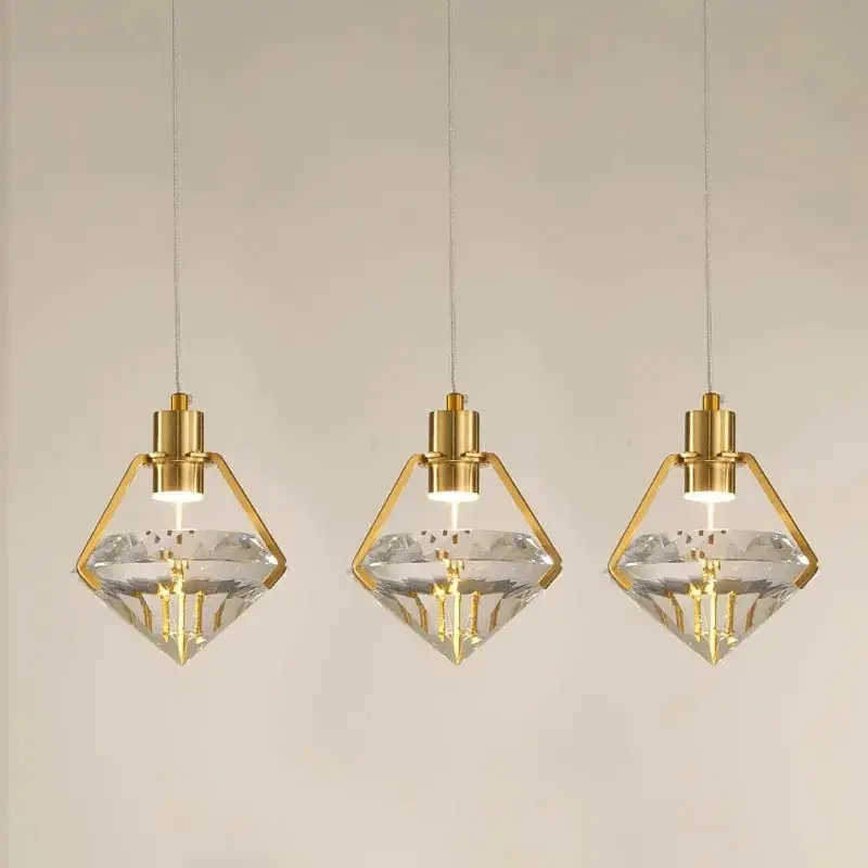 Lustre LED en cristal post-moderne pour une décoration créative.