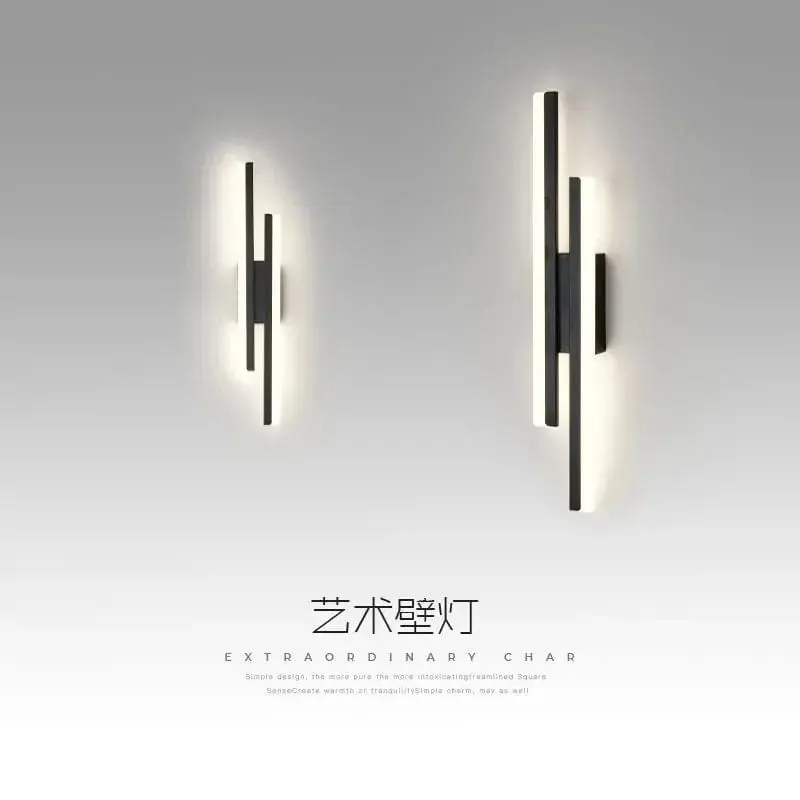 Applique murale LED design minimaliste pour décoration d'intérieur