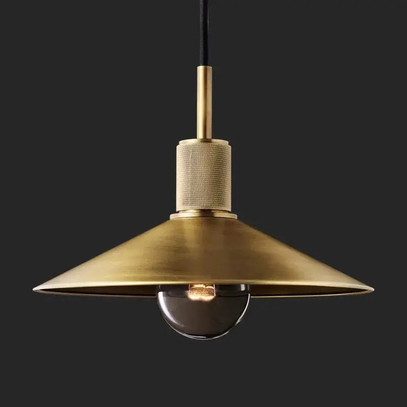 Lustre rétro américain en cuivre pour bar & restaurant.