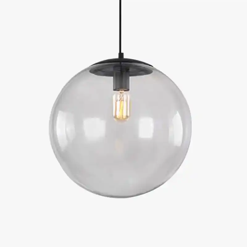Suspension Globe en Verre Minimaliste Scandinave Moderne
