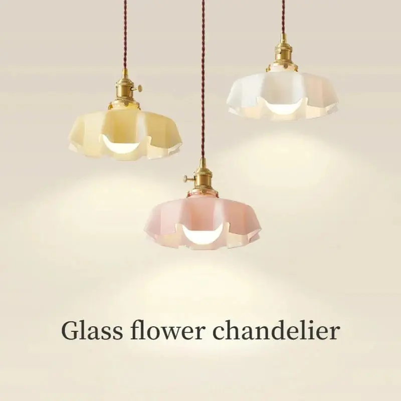 Suspension en verre fleuri pour une décoration créative et élégante