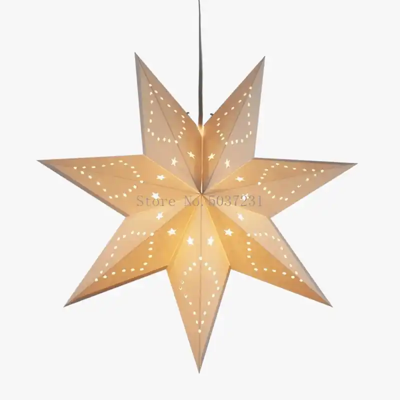 Lustre Étoile Créative à Cinq Branches LED Décoratif Suspendu