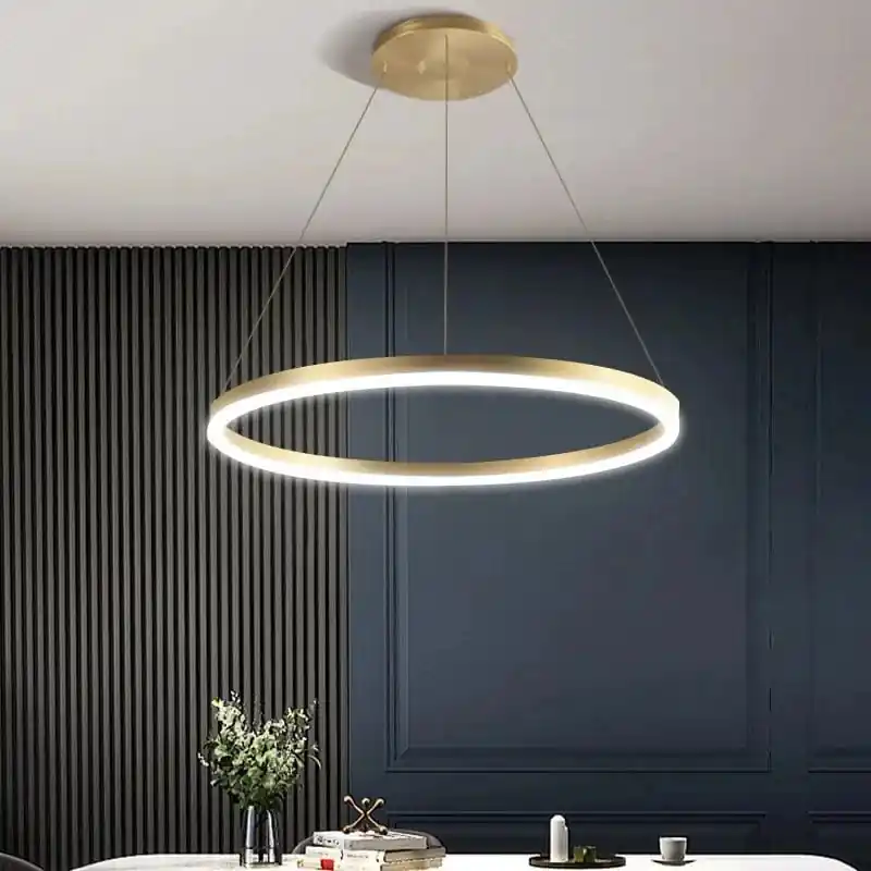 Lustre LED nordique minimaliste réglable avec lampe suspendue