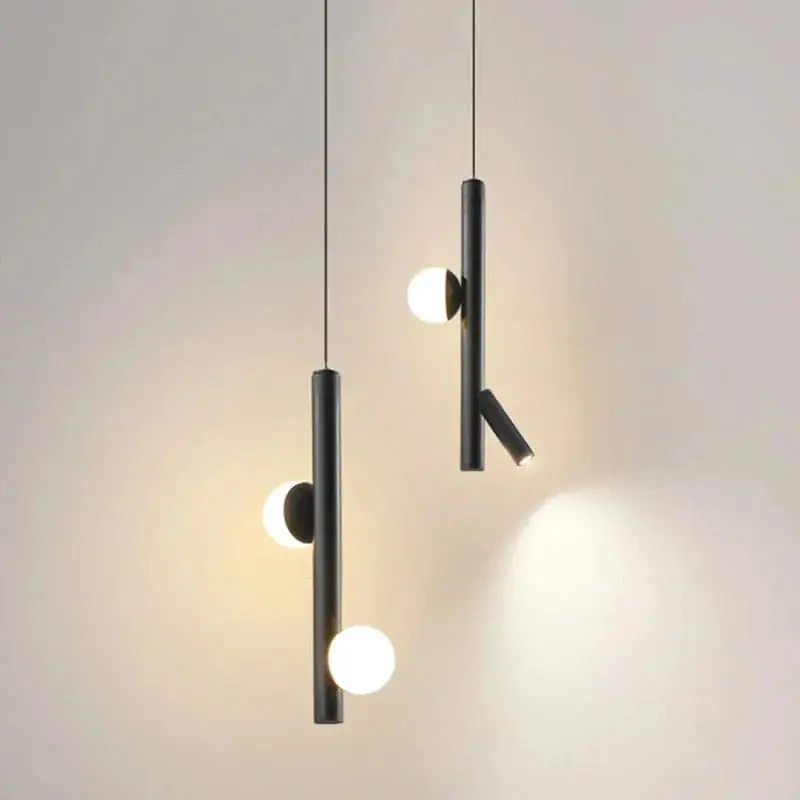 Suspension LED Luxe Longue Ligne Moderne et Minimaliste